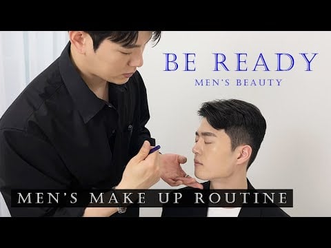 ASMR 전문가에게 받는 남자 메이크업 튜토리얼 | Korean Men's make up tutorial | BE READY