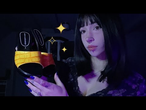 ASMR Try On Thrift Haul | Fabric Scratching, Tapping, Whispering
