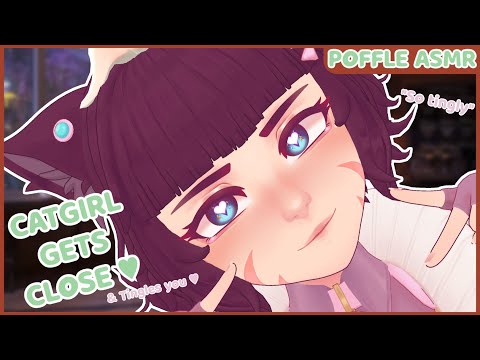 [ASMR] Close Up Catgirl - Smooches, Close Whispers, Noms & Rawrs!