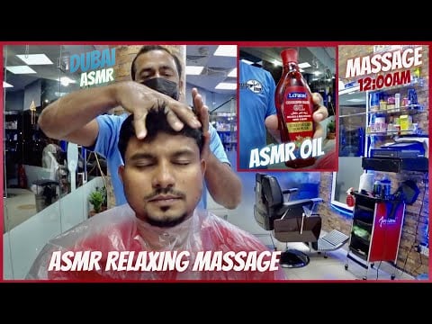 ASMR | The Best Oil Head Massage In Dubai 🇦🇪