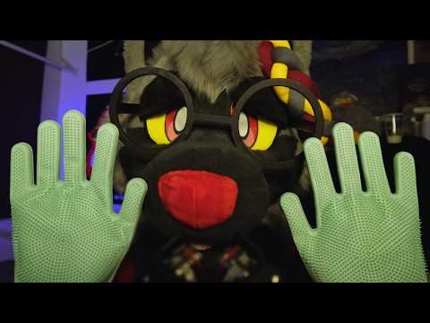 [Furry ASMR] Rubber Glove Sounds & Soft Rambling 🧤 | Sleep Aid