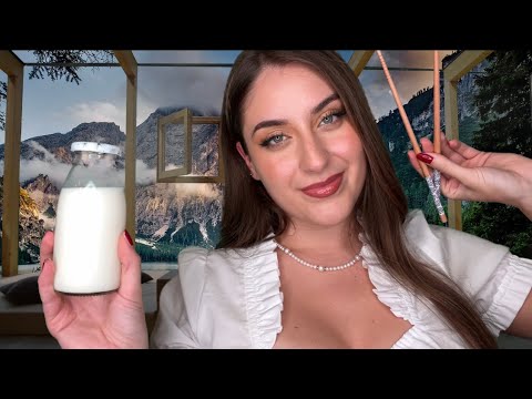 ASMR deutsch 🏔Verwöhnprogramm im Berg Spa | Facial Spa, Scalping, Oil Massage Hair Brushing Roleplay