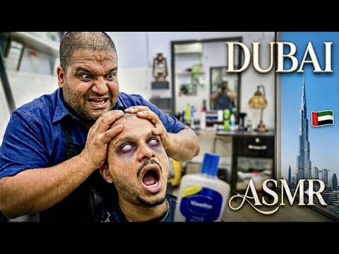 😱 ASMR | Is This the MOST INTENSE $2.72 Head Massage in Dubai? 🇦🇪💆‍♂️ Hulk Mode Activated!