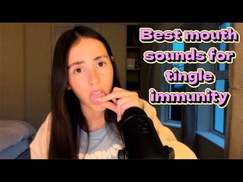 ASMR- There’s something on my tongue😖 ft a tiny bit of tongue tapping!! (super tingly mouth sounds)