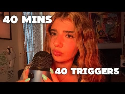 [ASMR] 40 Triggers in 40 Minutes 