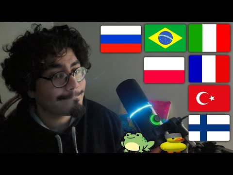 ASMR Animals Name in 7 Different languages🦆🐑