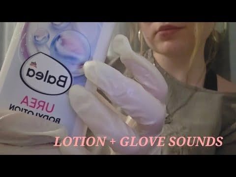 ASMR FAST LOTION on GLOVES sounds [no talking]