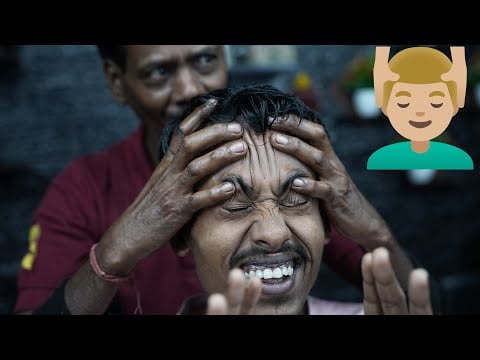 Old School Indian ASMR Head Massage For Better Relaxation | Forehead Tapping ASMR | Scratching ASMR