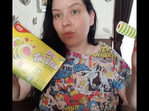 Asmr - Eating a Twister Ice Lolly & Ramble & Tapping - Tingles Tingles!