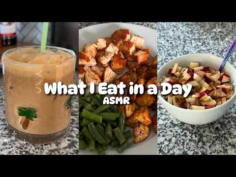 ASMR What I eat in a Day 🍎 Realistic & Balanced 🍽️
