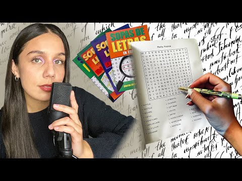 ASMR | SOPITA DE LETRAS QUEMA CEREBRO ❤️ 🧠 Reto ASMR: Día 25