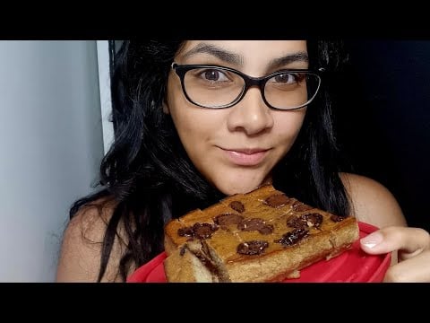 ASMR comiendo budín de avena y banana | Desayuno contigo