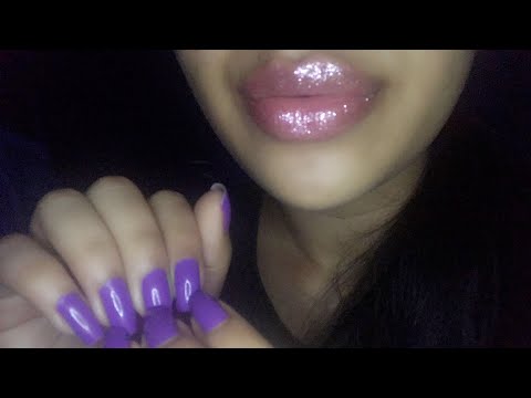 ASMR~ TINGLY Inaudible Whisper + Nail Tapping + Mouth Sounds ( LOFI) tingle overload 😍