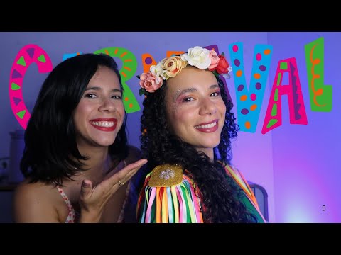 ASMR aplicado | 🎉 Maquiagem de Carnaval 🎉