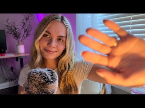 ASMR simple mic brushing, scratching & whisper rambling for your sleep 😴 