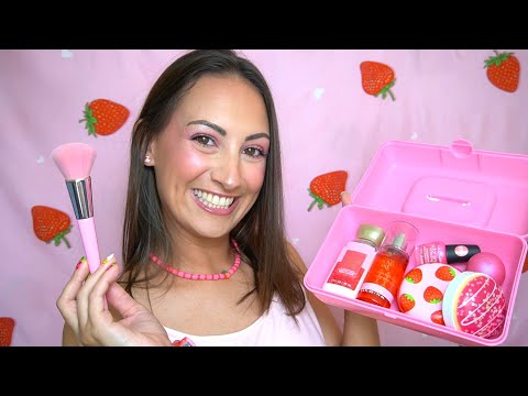 ASMR Giving You A Strawberry Makeover!