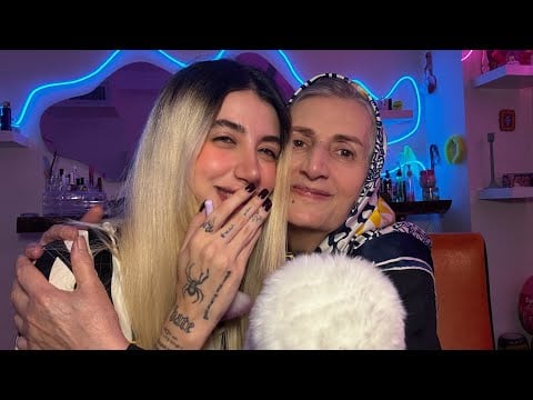 ASMR/  نازنین با مامانش ریلکست میکنه😎🤪😂