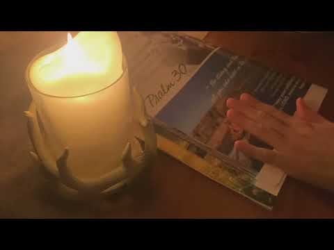 Psalms by candlelight |Bible Reading ASMR| Low-fi