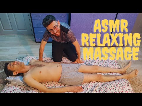 ASMR HOT CHEST LEG BACK RELAXING SLEEP MASSAGE