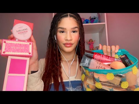 Asmr te hago mi rutina de maquillaje y skincare