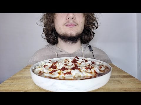 Mantı Mukbang ASMR | Benimle Bir Akşam Yemeği | Türkçe ASMR | ASMR Eating Sounds