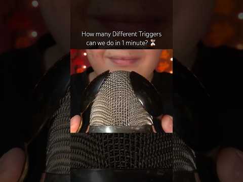 How many different Triggers can we do in 1 minute? ❤️ #asmr