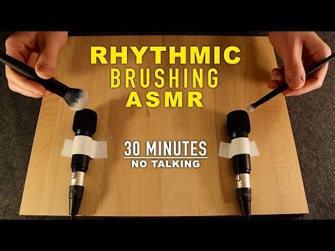 ASMR 30 Minutes of Rhythmic Mic Brushing (No Talking)