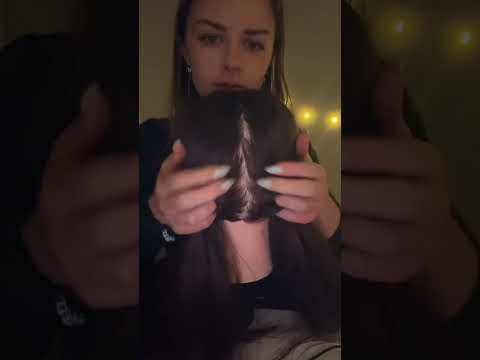 Rate my hair parting skills out of 10 #asmr