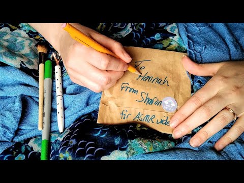 Crinkles + Cardboard ASMR {Soft Spoken, Tracing, Tapping, Scratching - Paper Bag} ASMRLikeASandbox 🌸