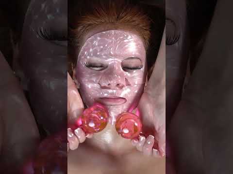 Sparkly Mask + Neck Massage = Pure Bliss! #shorts