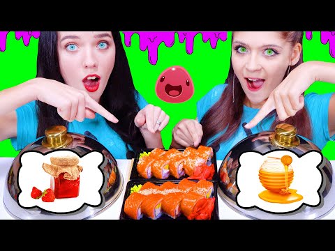 DON'T CHOOSE THE WRONG SAUСE CHALLENGE by LiLiBu | ASMR EATING