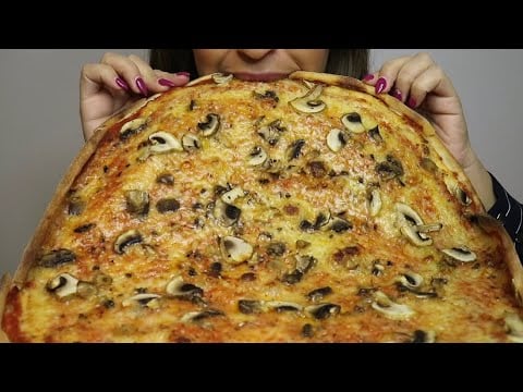 ASMR ITALIAN PIZZA CRUNCHY / CABBAGE SALAD / GARLIC DIP / no talking / CREMA ASMR #asmr #mukbang