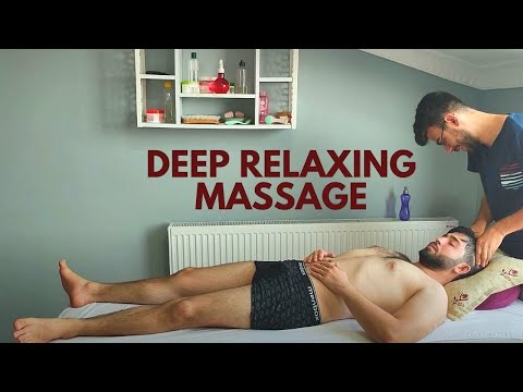 ASMR BODY MASSAGE GUARANTEED TO RELIEVE DAY'S FATIGUE- chest,leg,head,abdominal massage
