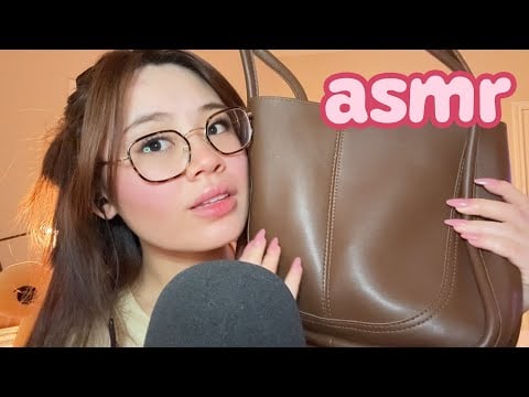 ASMR What's in my Bag? + Face Reveal 🙈😱