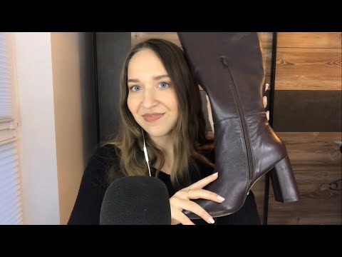 ASMR Boots Collection 👢🤎 (looots of leather sounds)