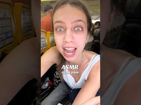 ASMR on the plane! #lofiasmr #publicasmr