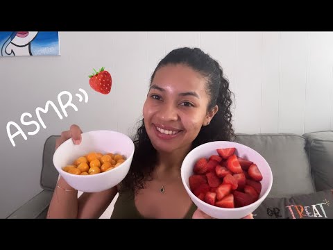 ASMR| COMIENDO FRUTA🍓 (con sal y limón)