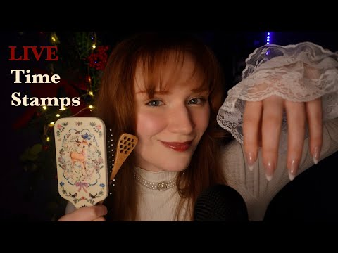 ASMR 💆‍♀️Mouth sounds,Hand movements,Spit painting,Honey spoon, Mic scratching,Jellyfish,Fluffy mic✨