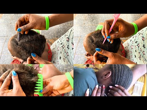 Asmr ✨Scatching Dandruff & unbraiding My Sisters hair