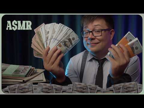 ASMR Cashier Role Play - Your Cash Rewards! - Money triggers with Russian accent