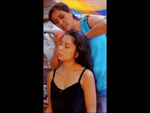 Esperanza's ASMR soft whispering, hair brushing & foot massage #shorts #asmr