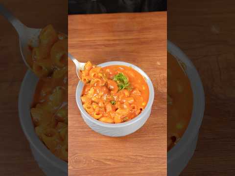 🔥 ASMR Tomato Macaroni Soup | Spicy & Creamy | Satisfying Cooking Sounds #shorts #asmr