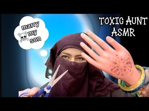 🇮🇳Toxic AUNT doing haircare 💆‍♀️while planning the wedding in her head💍ASMR  pov: you are RUSSiAN