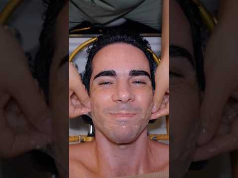 ASMR: Extremely Relaxing Aloe vera Face Massage and Headspa #shorts