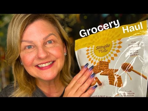 ASMR | Tingly Grocery Haul Featuring New Items, Tingly Tapping with Long Ombre Nails & Eating😋💗✨
