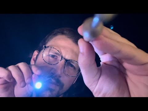 ASMR Tapping On & Shining a Light On Your Face Roleplay (Full Version)