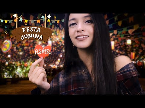 [ASMR] FESTA JUNINA 💗🌽 Arraiá para Dormir (Roleplay, Fogueira, Correio Elegante)