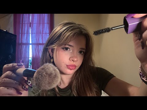 ASMR 💋💄 fast and aggressive doing your makeup 😝