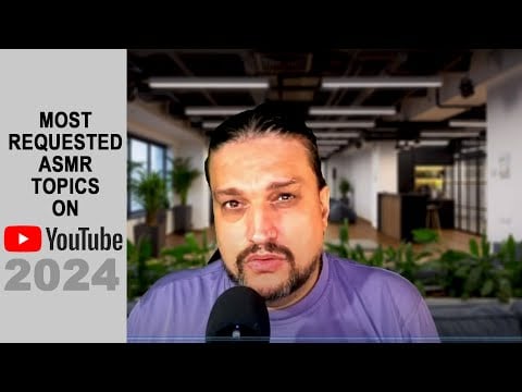 YOUTUBE 10 Most Demanded ASMR Topics in 2024 with statistics | Soft spoken ASMR