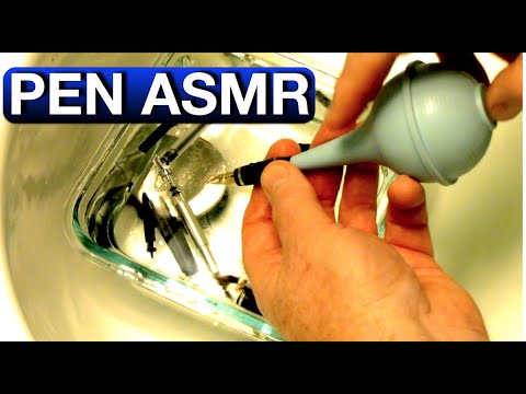 How I Clean My Fountain Pens - Pen ASMR